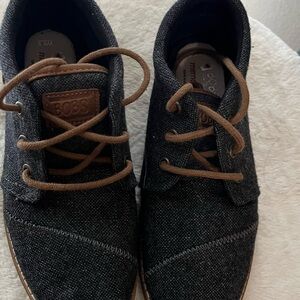 Black and Brown Ankle Boots with Minimalist Design